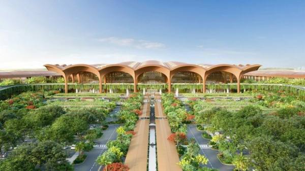 Причудливые деревья: каким будет аэропорт по проекту Foster + Partners